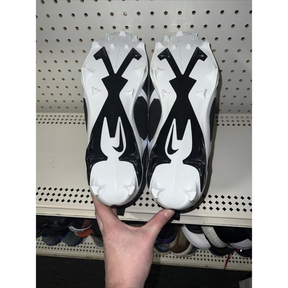 Nike Alpha Menace Pro 3 Mens Football Cleats Size 7.5 Black White CT6649-001 - Picture 6 of 7